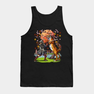 Japanese Tiger Samurai Warrior Tank Top